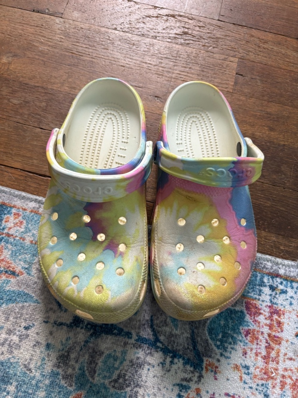CROCS WomenTie-Dye Pastel Clogs